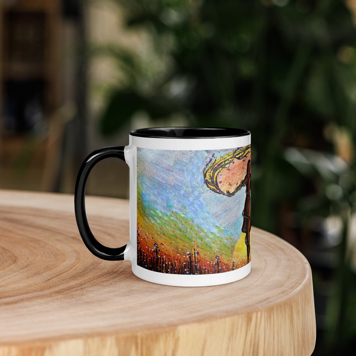 Mum & Me Mug | Choice of Black, Orange, Blue or Yellow Inside