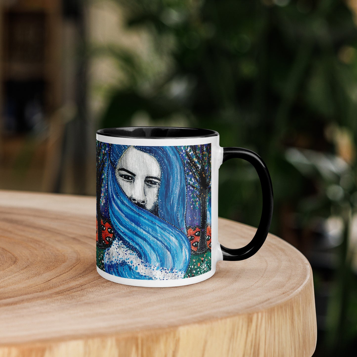 Aquarius Star Sign Mug | Choice of Blue or Black Inside