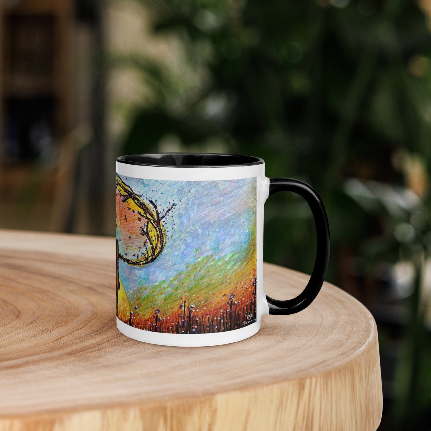 Mum & Me Mug | Choice of Black, Orange, Blue or Yellow Inside