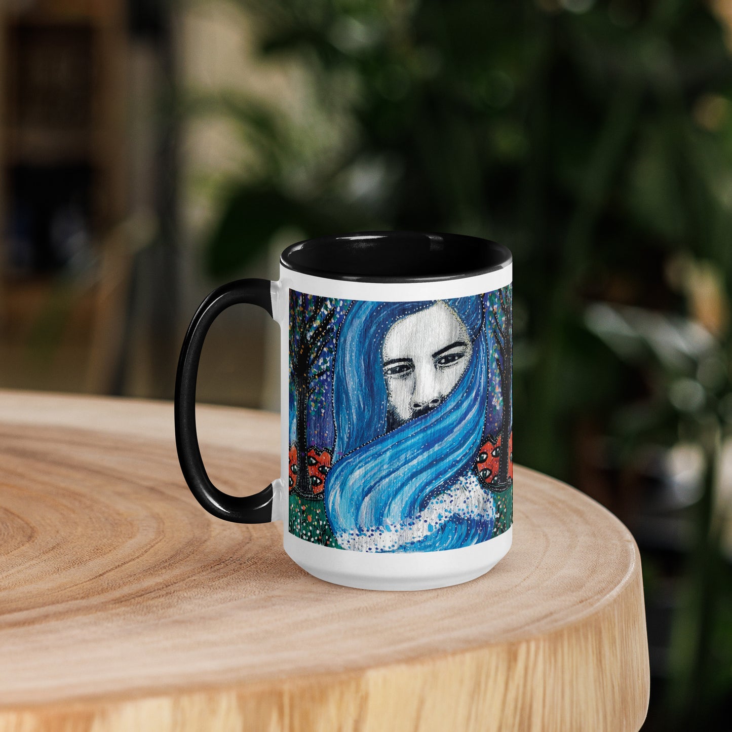 Aquarius Star Sign Mug | Choice of Blue or Black Inside