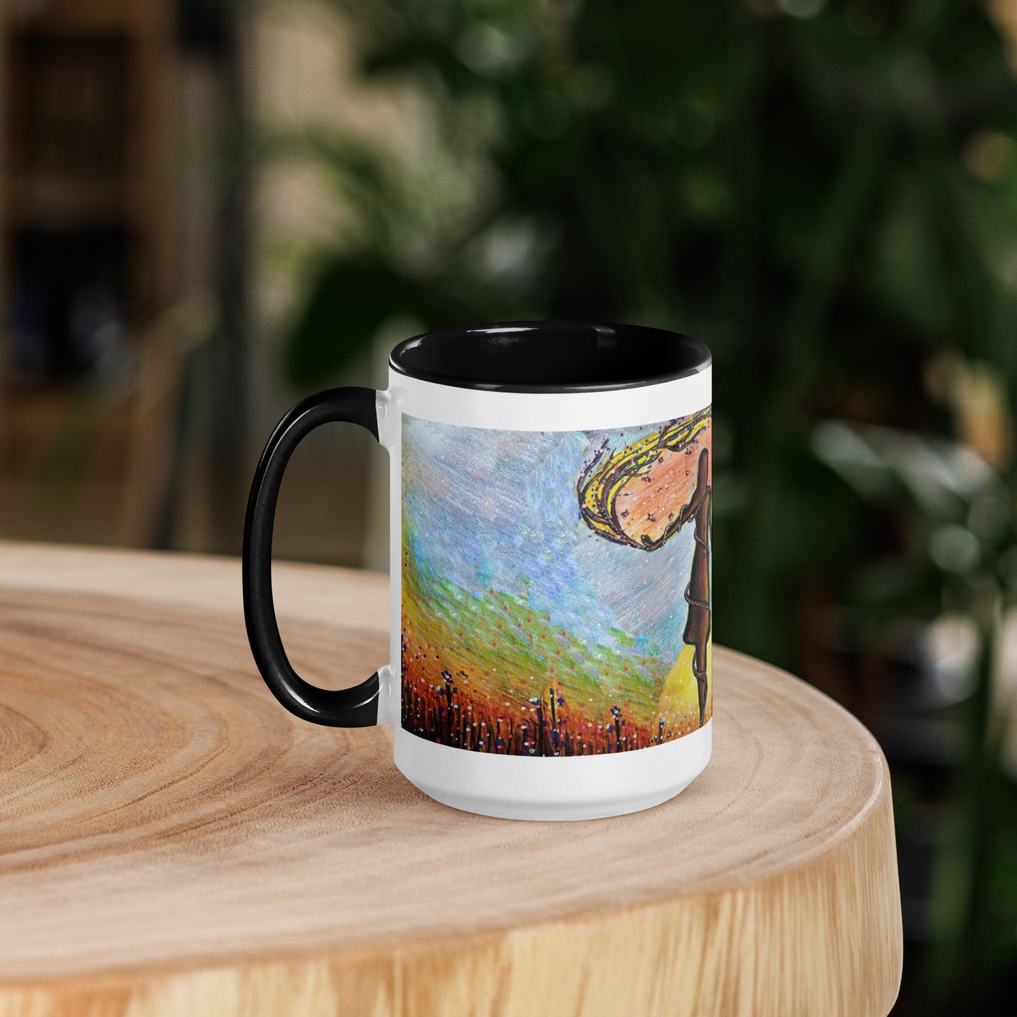 Mum & Me Mug | Choice of Black, Orange, Blue or Yellow Inside
