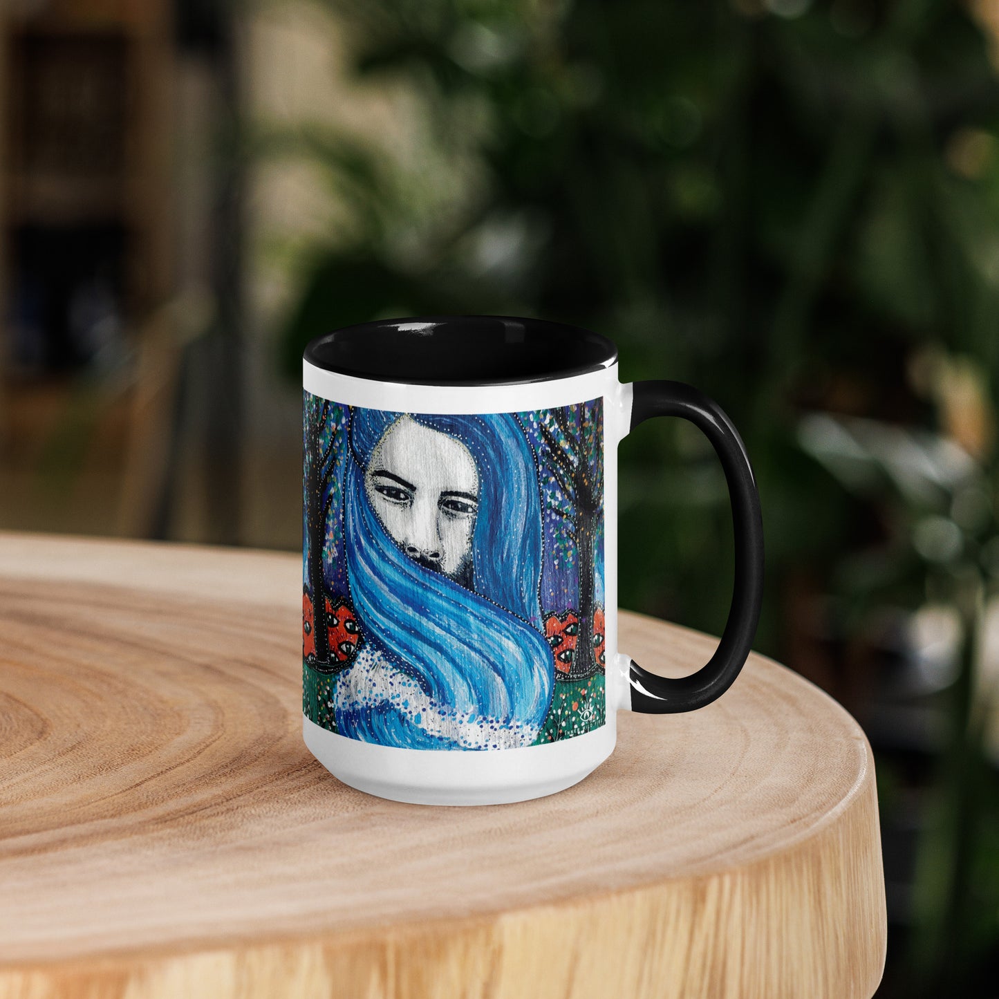 Aquarius Star Sign Mug | Choice of Blue or Black Inside