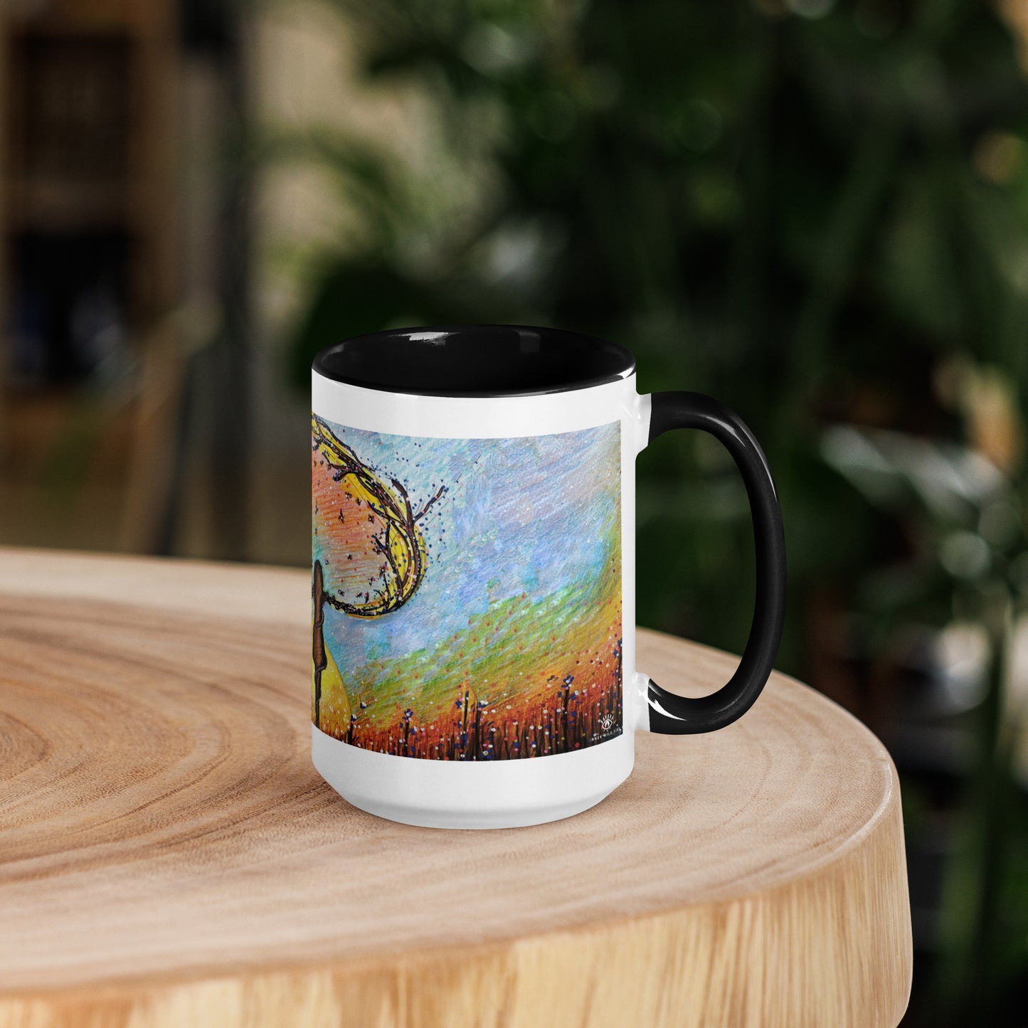 Mum & Me Mug | Choice of Black, Orange, Blue or Yellow Inside