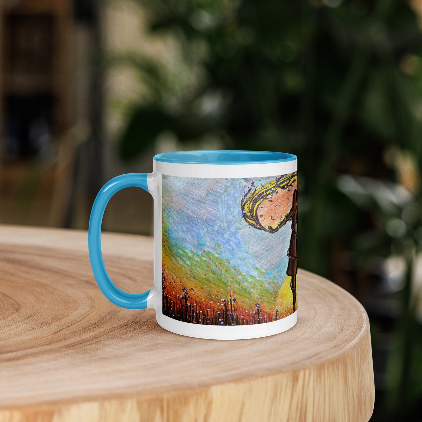 Mum & Me Mug | Choice of Black, Orange, Blue or Yellow Inside