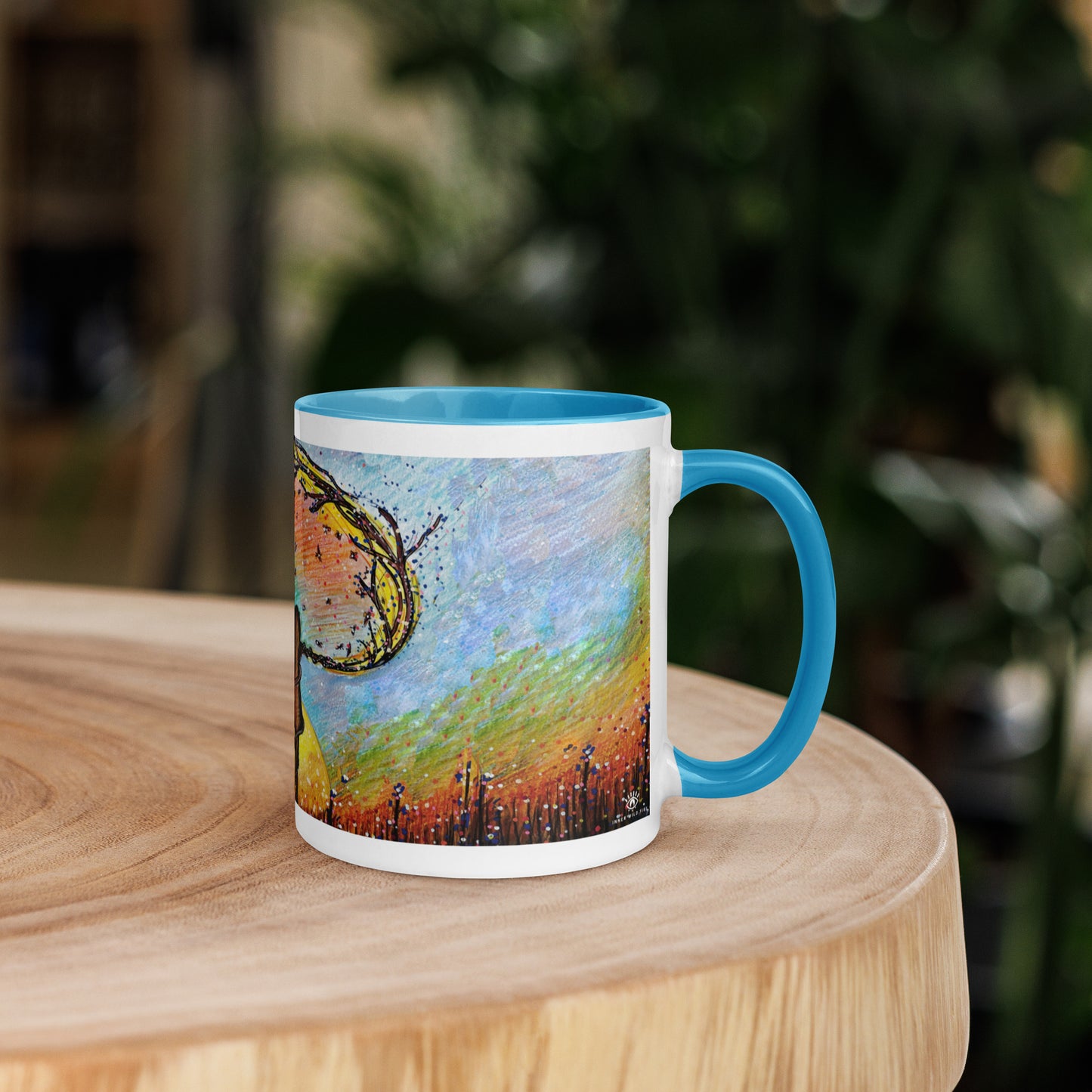 Mum & Me Mug | Choice of Black, Orange, Blue or Yellow Inside