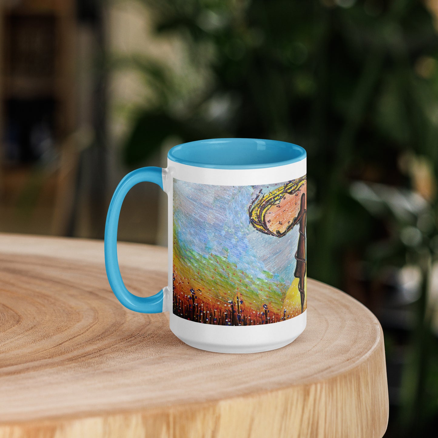 Mum & Me Mug | Choice of Black, Orange, Blue or Yellow Inside