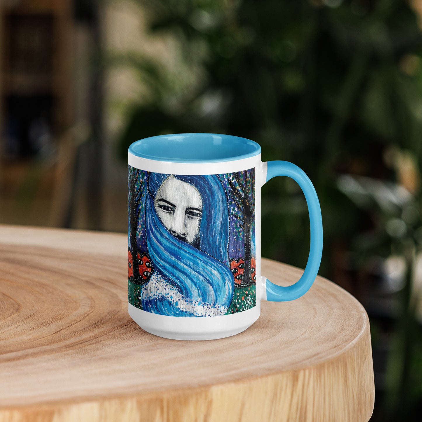 Aquarius Star Sign Mug | Choice of Blue or Black Inside