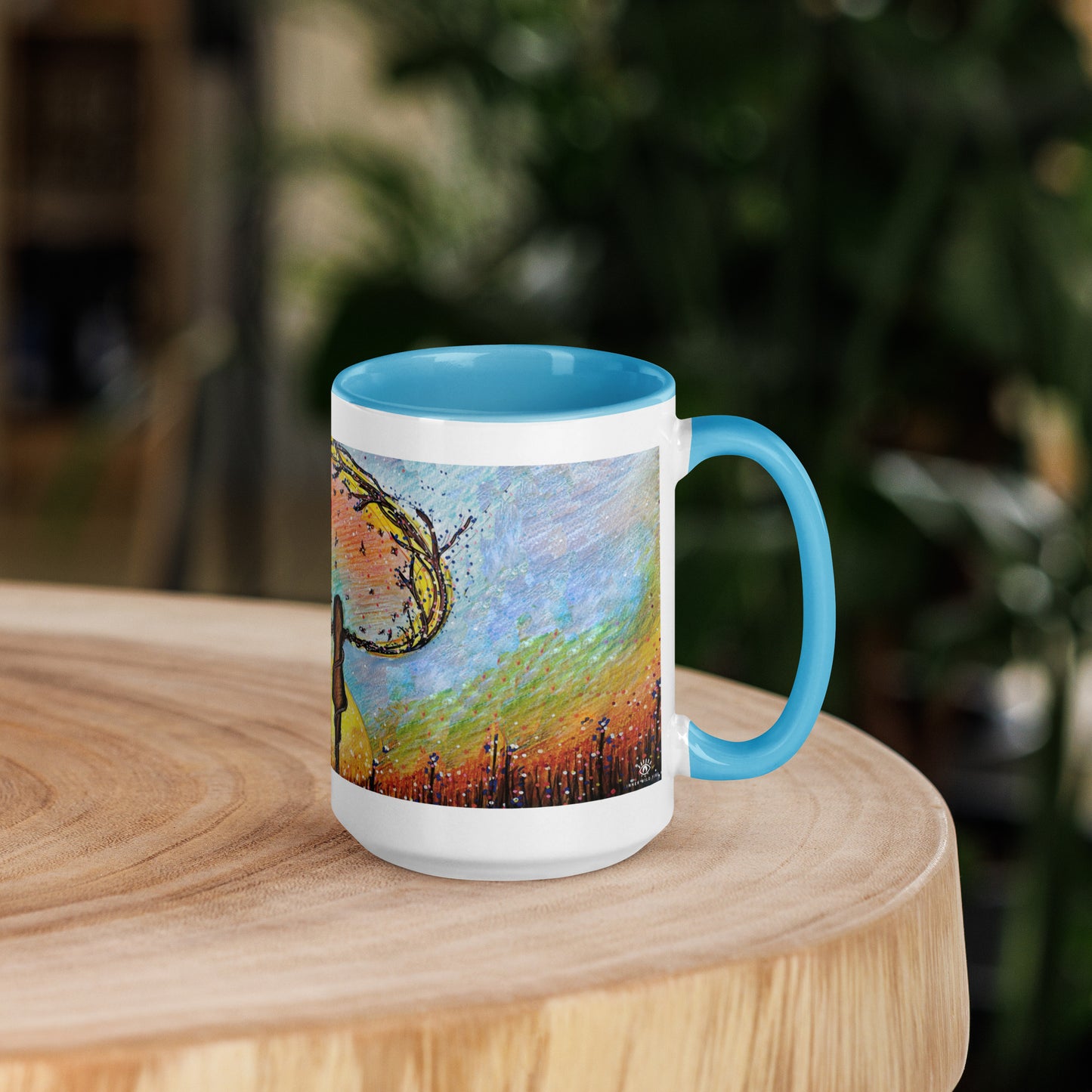 Mum & Me Mug | Choice of Black, Orange, Blue or Yellow Inside