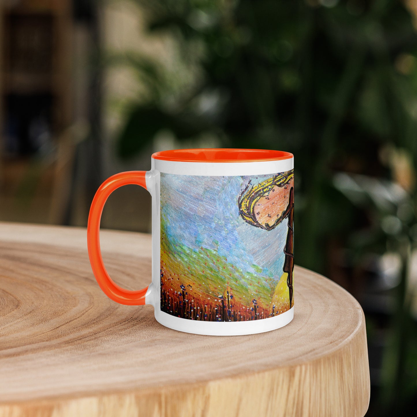 Mum & Me Mug | Choice of Black, Orange, Blue or Yellow Inside