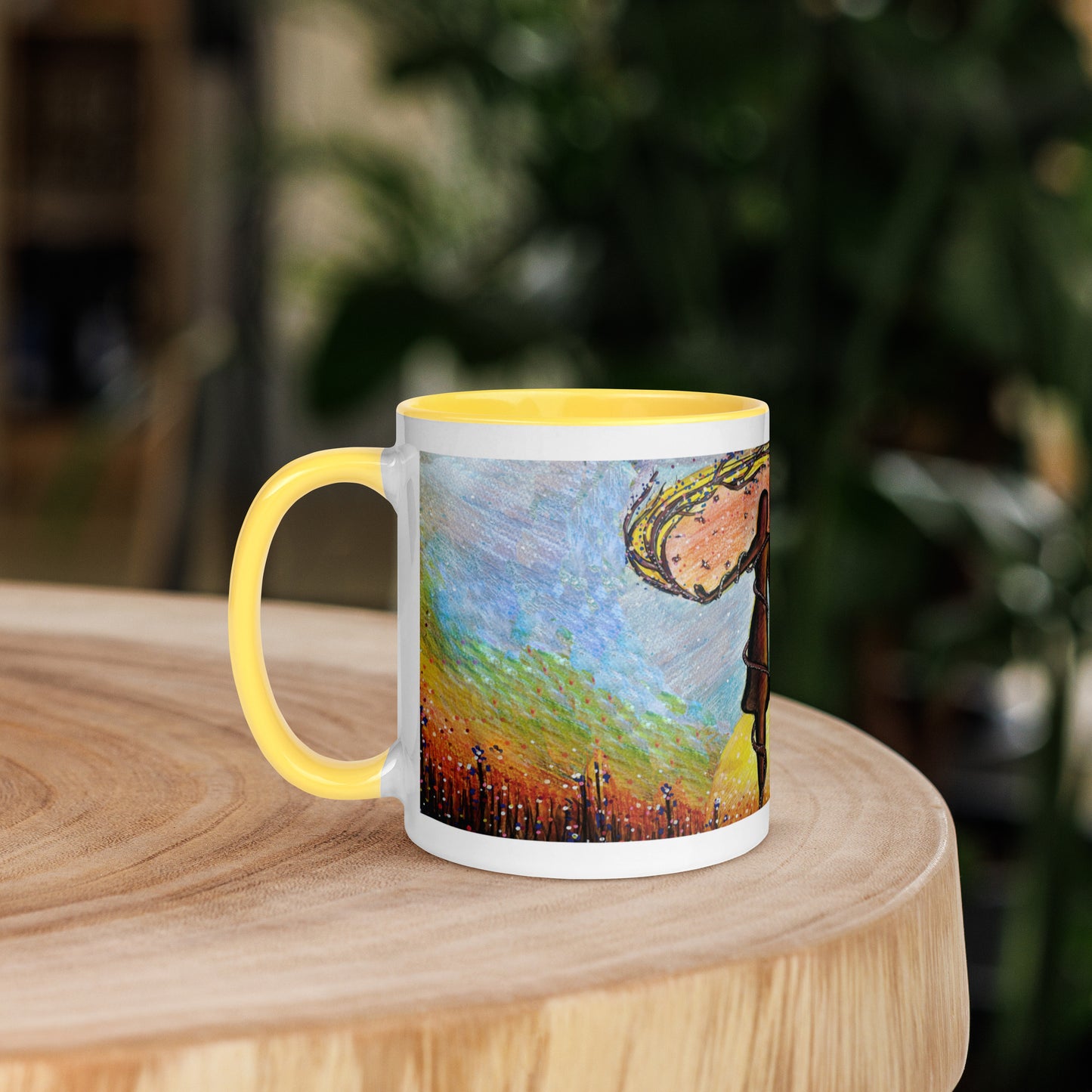 Mum & Me Mug | Choice of Black, Orange, Blue or Yellow Inside