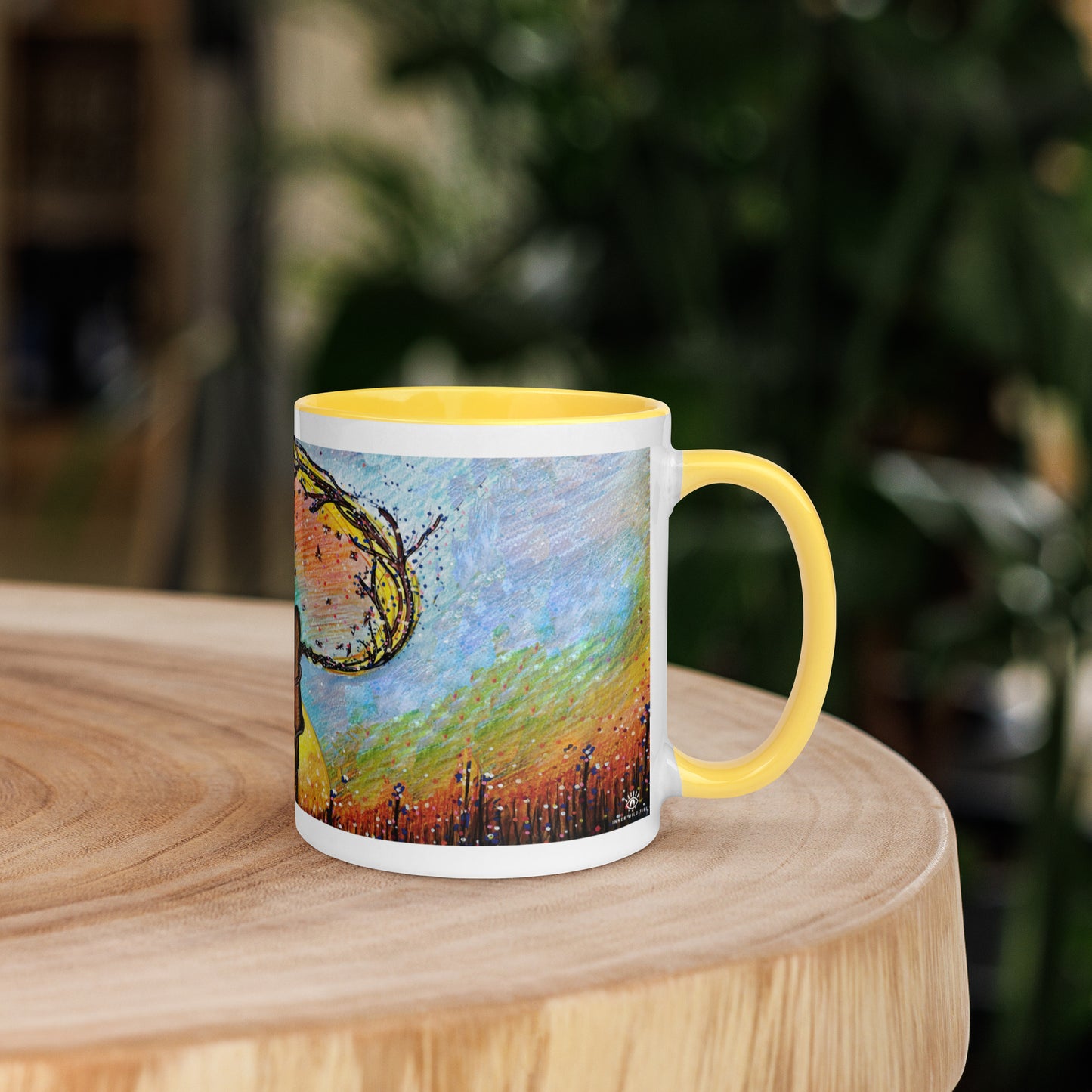 Mum & Me Mug | Choice of Black, Orange, Blue or Yellow Inside
