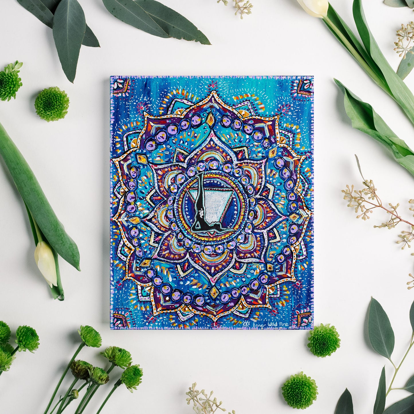 Throat Chakra Original Painting