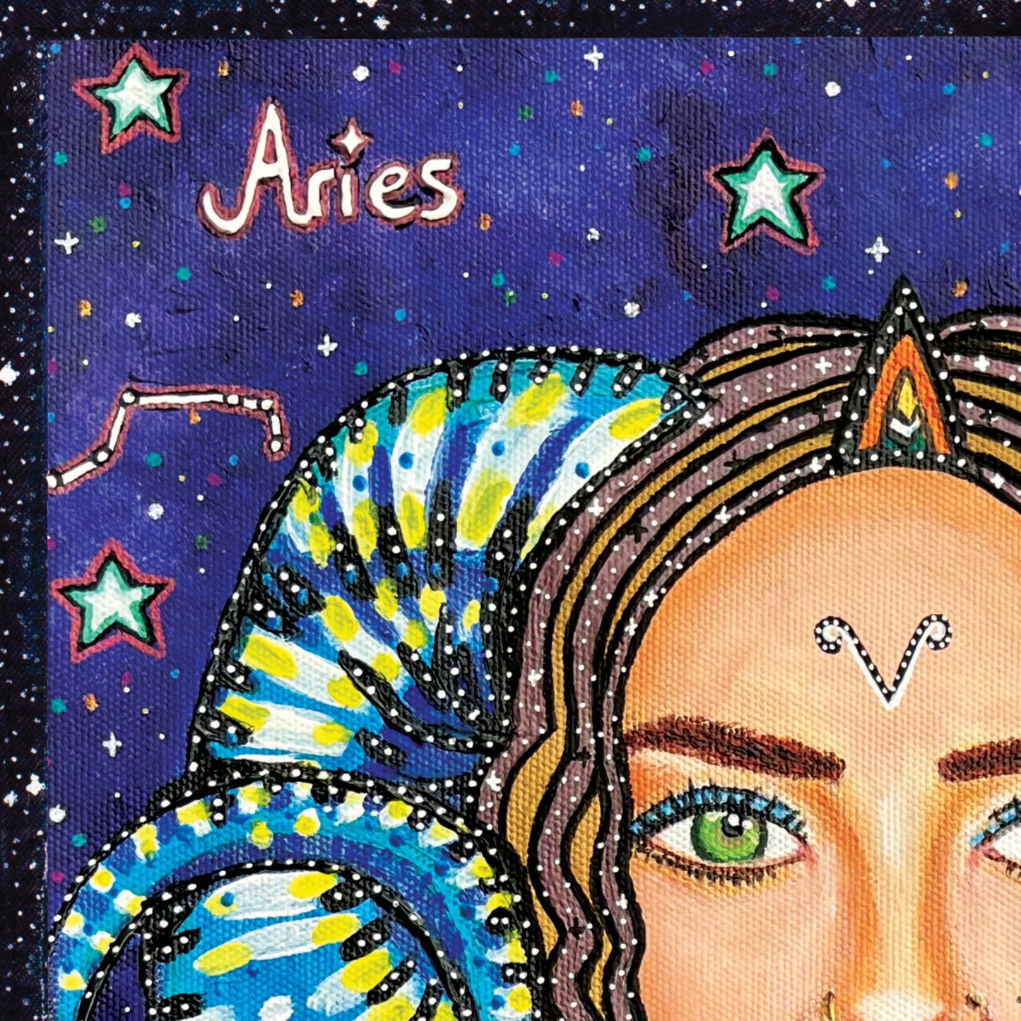Queen Aries Star Sign Print | A6, A5, A4 & A3 Size