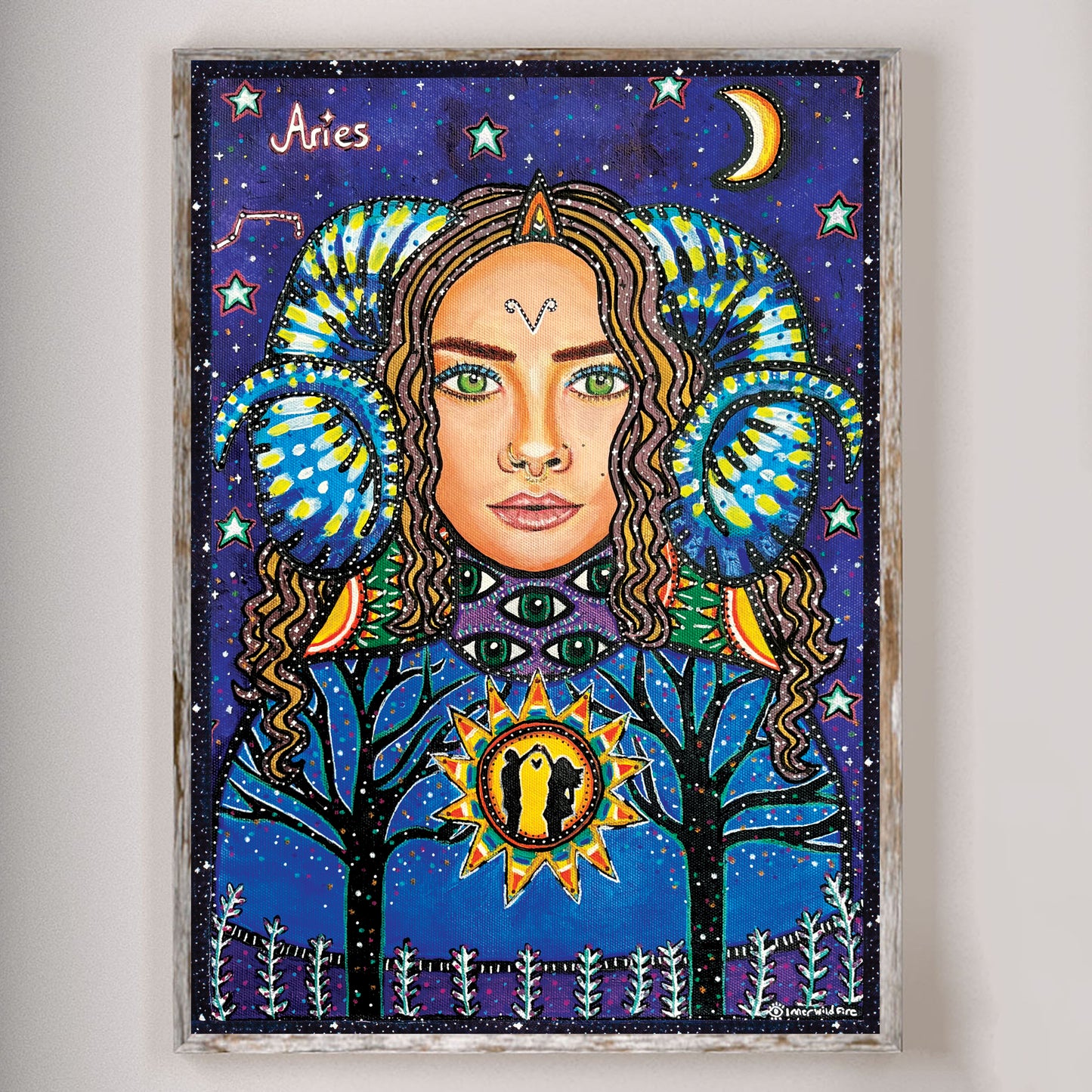 Queen Aries Star Sign Print | A6, A5, A4 & A3 Size