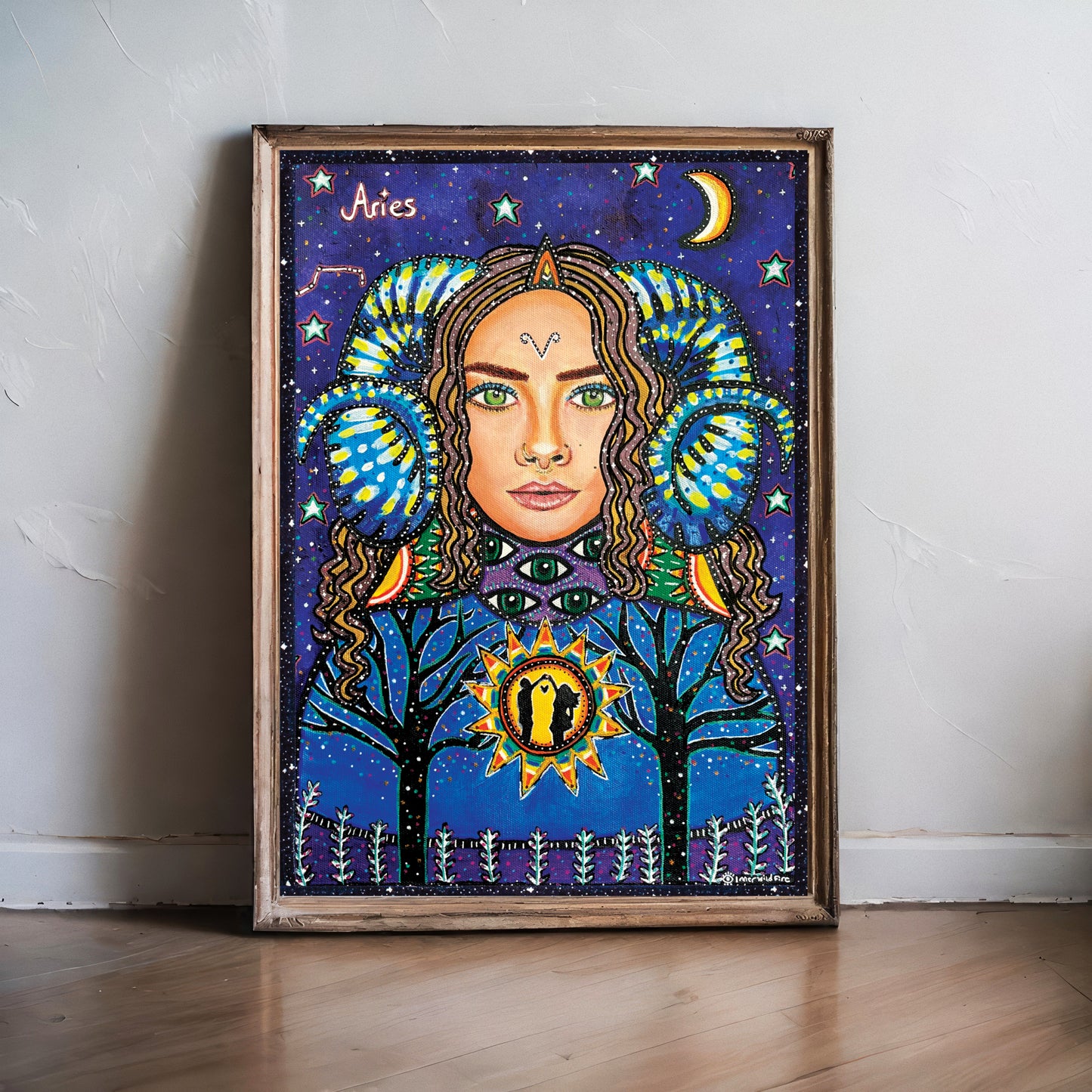Queen Aries Star Sign Print | A6, A5, A4 & A3 Size