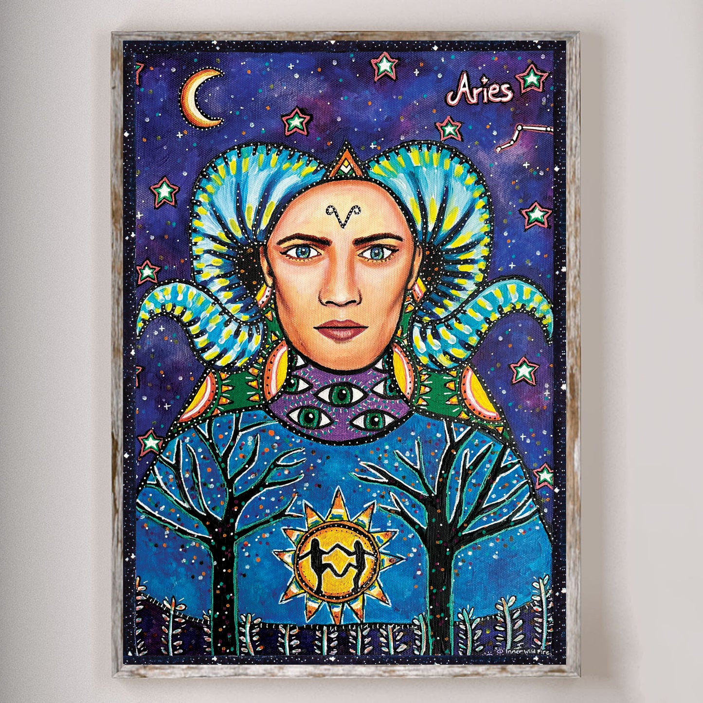 King Aries Star Sign Print | A6, A5, A4 & A3 Size
