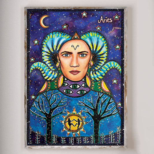 King Aries Star Sign Print | A6, A5, A4 & A3 Size