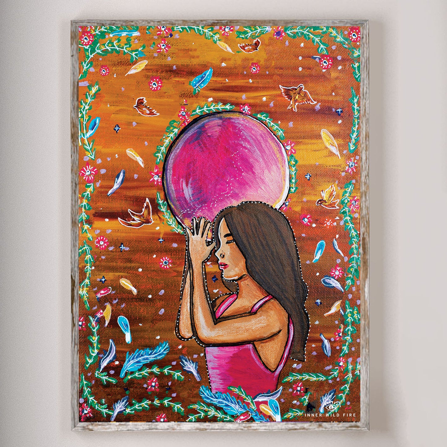Gut Feelings Are Guardian Angels Art Print A5, A4 & A3 Size