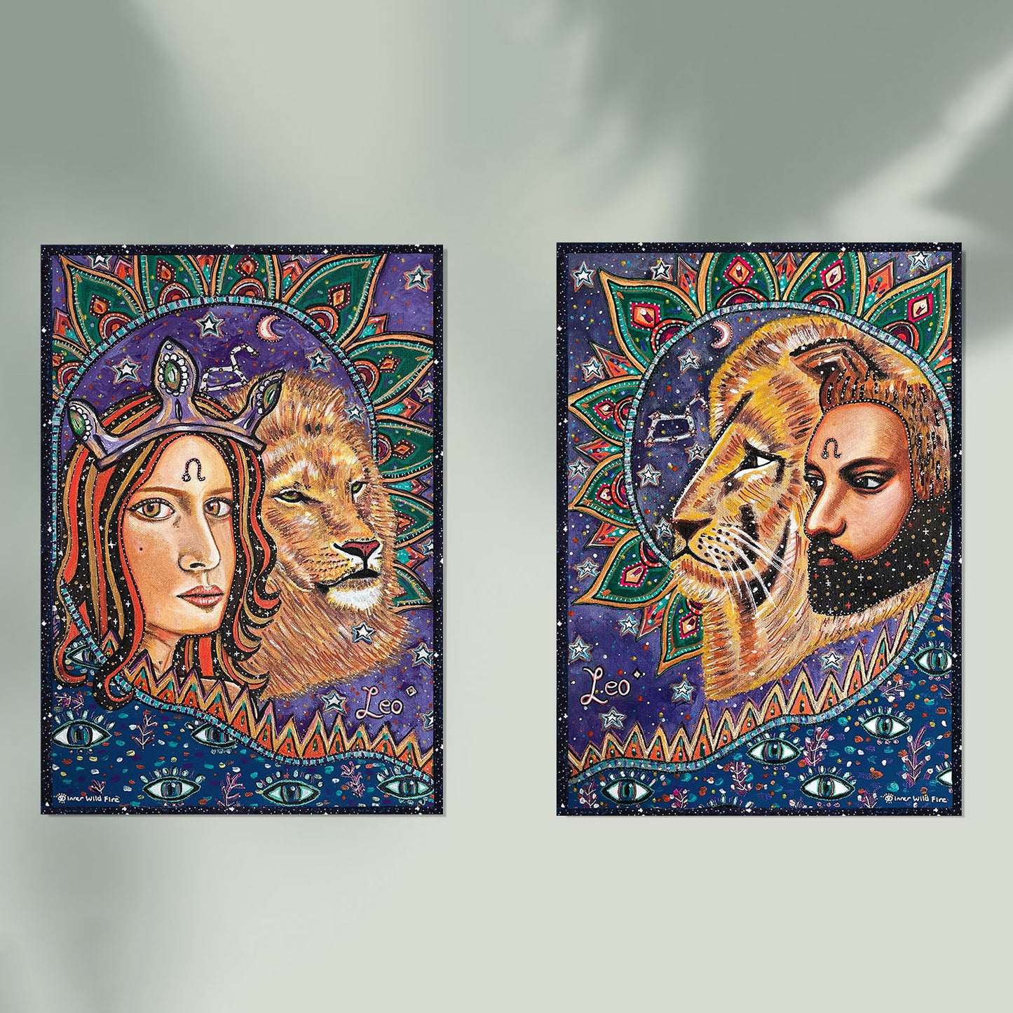 Queen Leo Star Sign Print | A6, A5, A4 & A3 Size