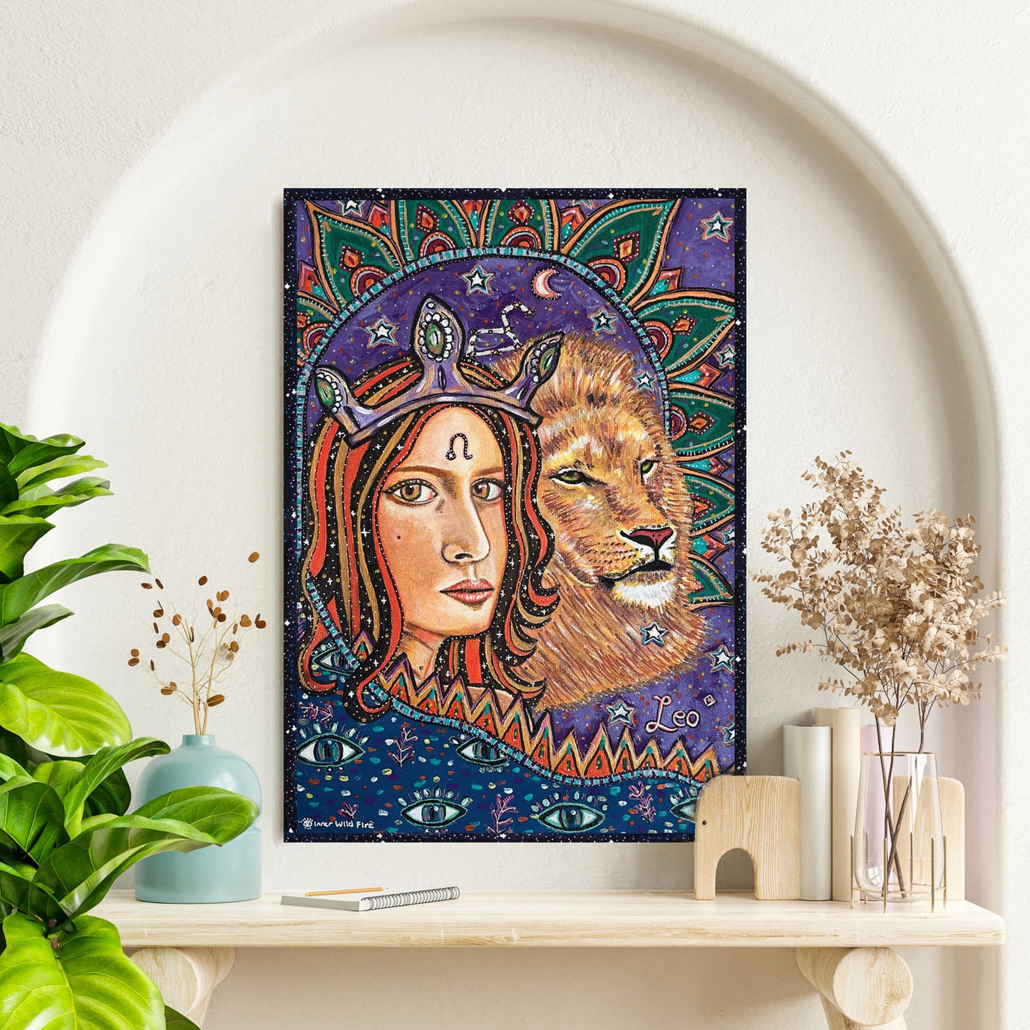 Queen Leo Star Sign Print | A6, A5, A4 & A3 Size
