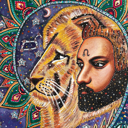 King Leo Star Sign Print | A6, A5, A4 & A3 Size