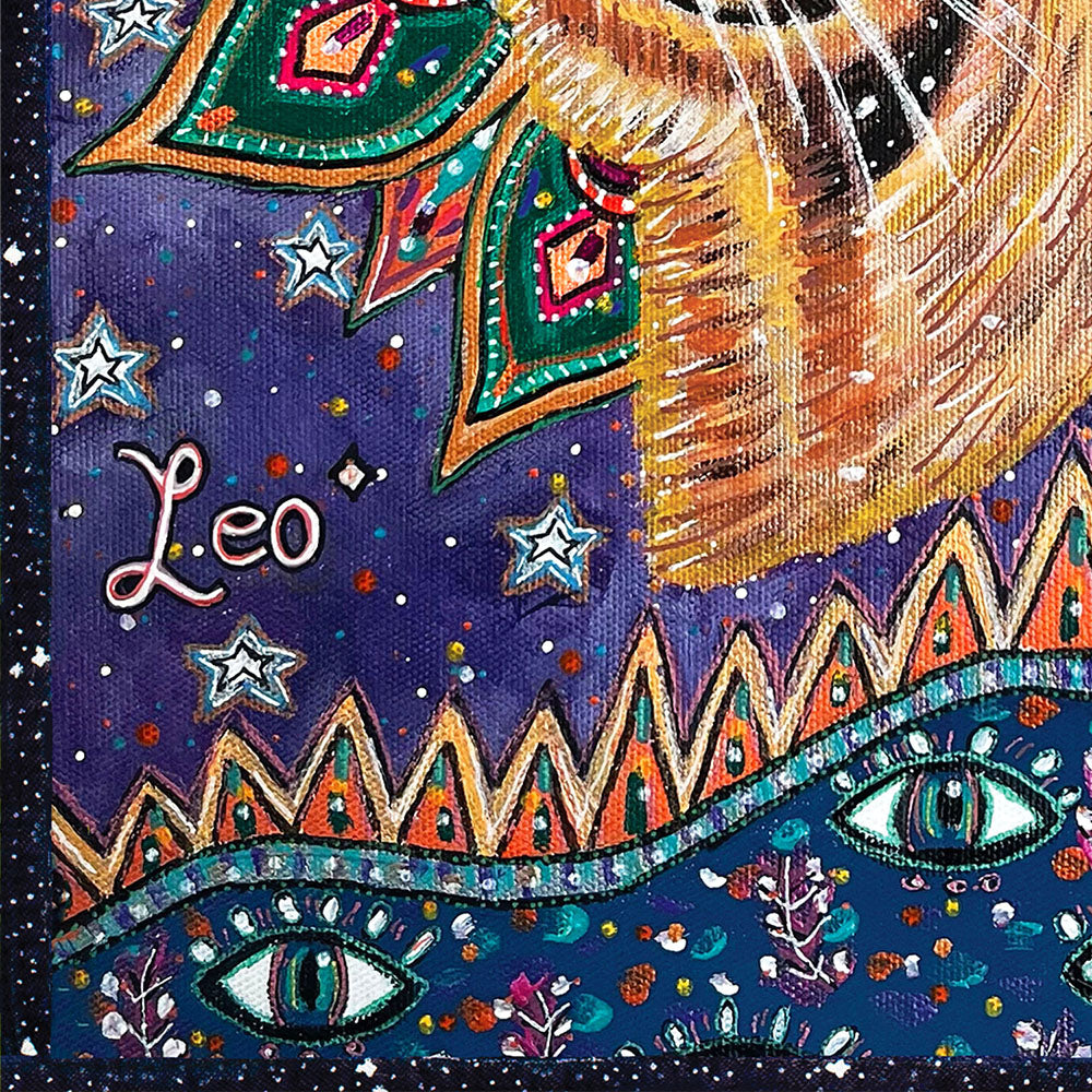 King Leo Star Sign Print | A6, A5, A4 & A3 Size