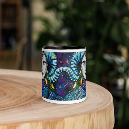 Aries Star Sign Mug | Choice of Blue or Black Inside
