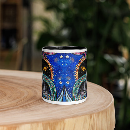 Capricorn Star Sign Mug | Choice of Blue or Black Inside