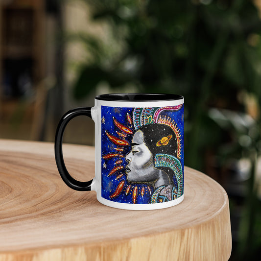 Capricorn Star Sign Mug | Choice of Blue or Black Inside