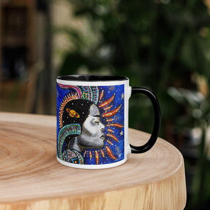 Capricorn Star Sign Mug | Choice of Blue or Black Inside