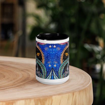Capricorn Star Sign Mug | Choice of Blue or Black Inside