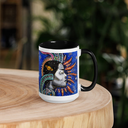 Capricorn Star Sign Mug | Choice of Blue or Black Inside
