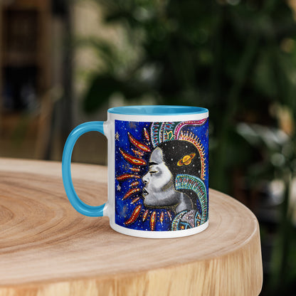 Capricorn Star Sign Mug | Choice of Blue or Black Inside