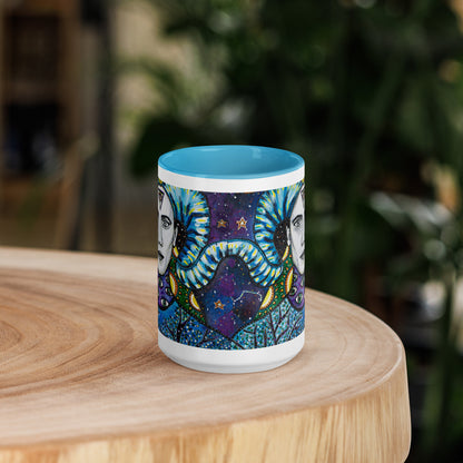 Aries Star Sign Mug | Choice of Blue or Black Inside