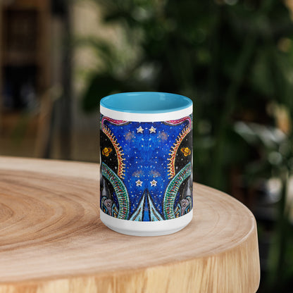 Capricorn Star Sign Mug | Choice of Blue or Black Inside