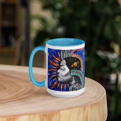 Capricorn Star Sign Mug | Choice of Blue or Black Inside