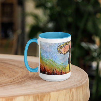 Mum & Me Mug | Choice of Black, Orange, Blue or Yellow Inside