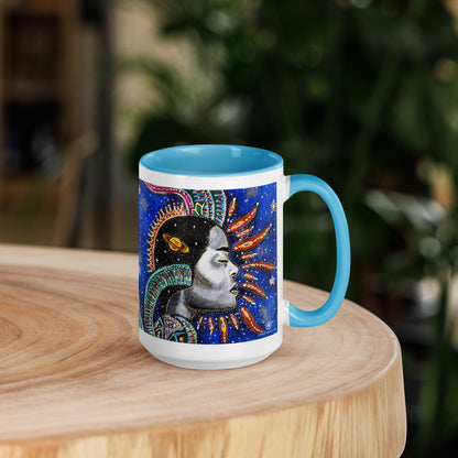 Capricorn Star Sign Mug | Choice of Blue or Black Inside