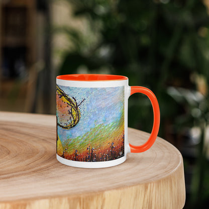 Mum & Me Mug | Choice of Black, Orange, Blue or Yellow Inside
