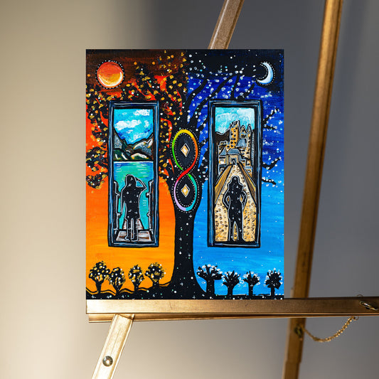 The World is Your Mirror Original Painting