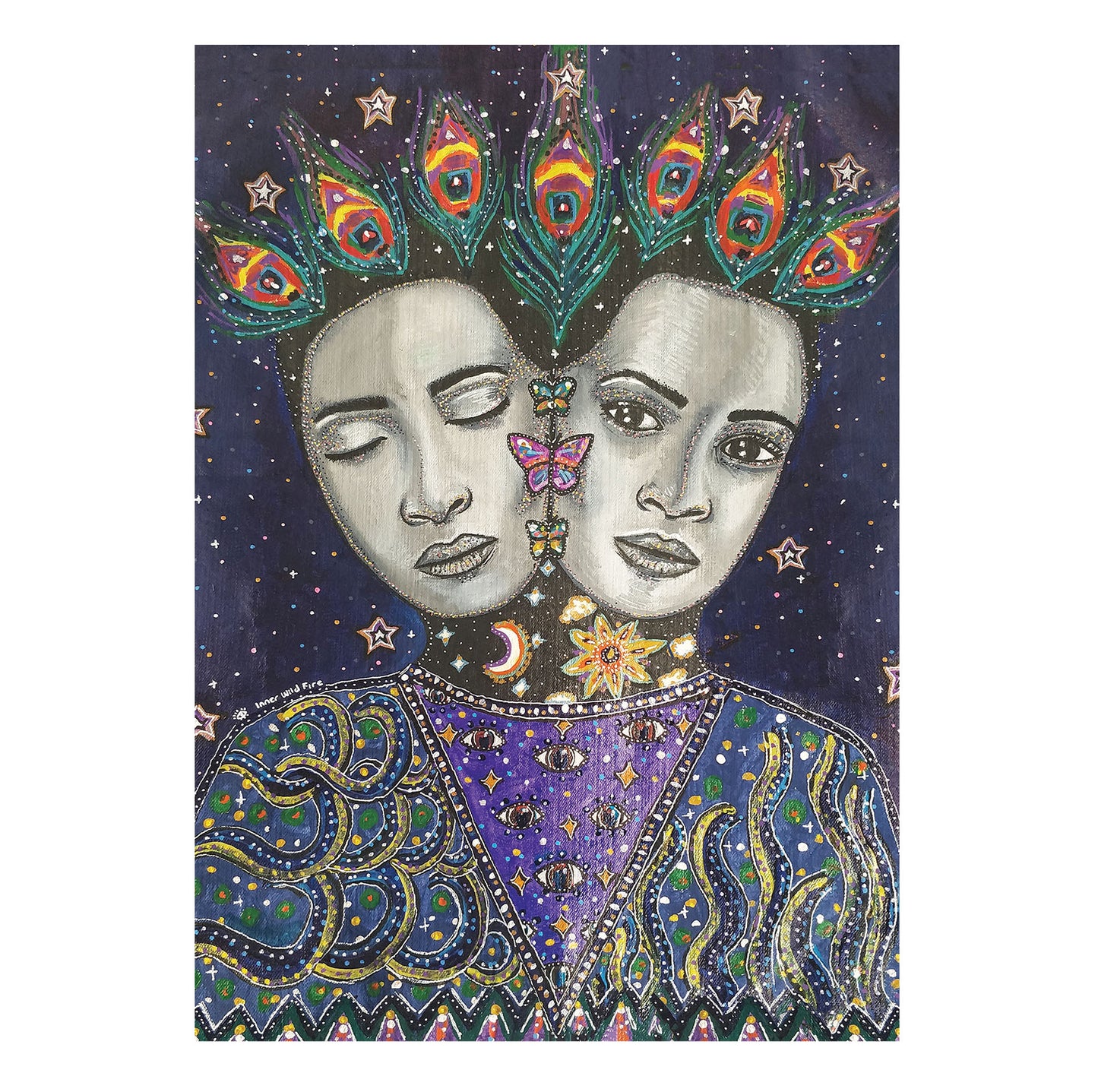 Gemini Star Sign Print | A5 & A4 Size or Digital Download
