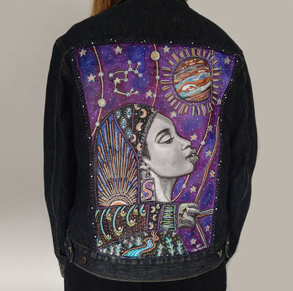 Custom Hand-Painted Denim Jacket