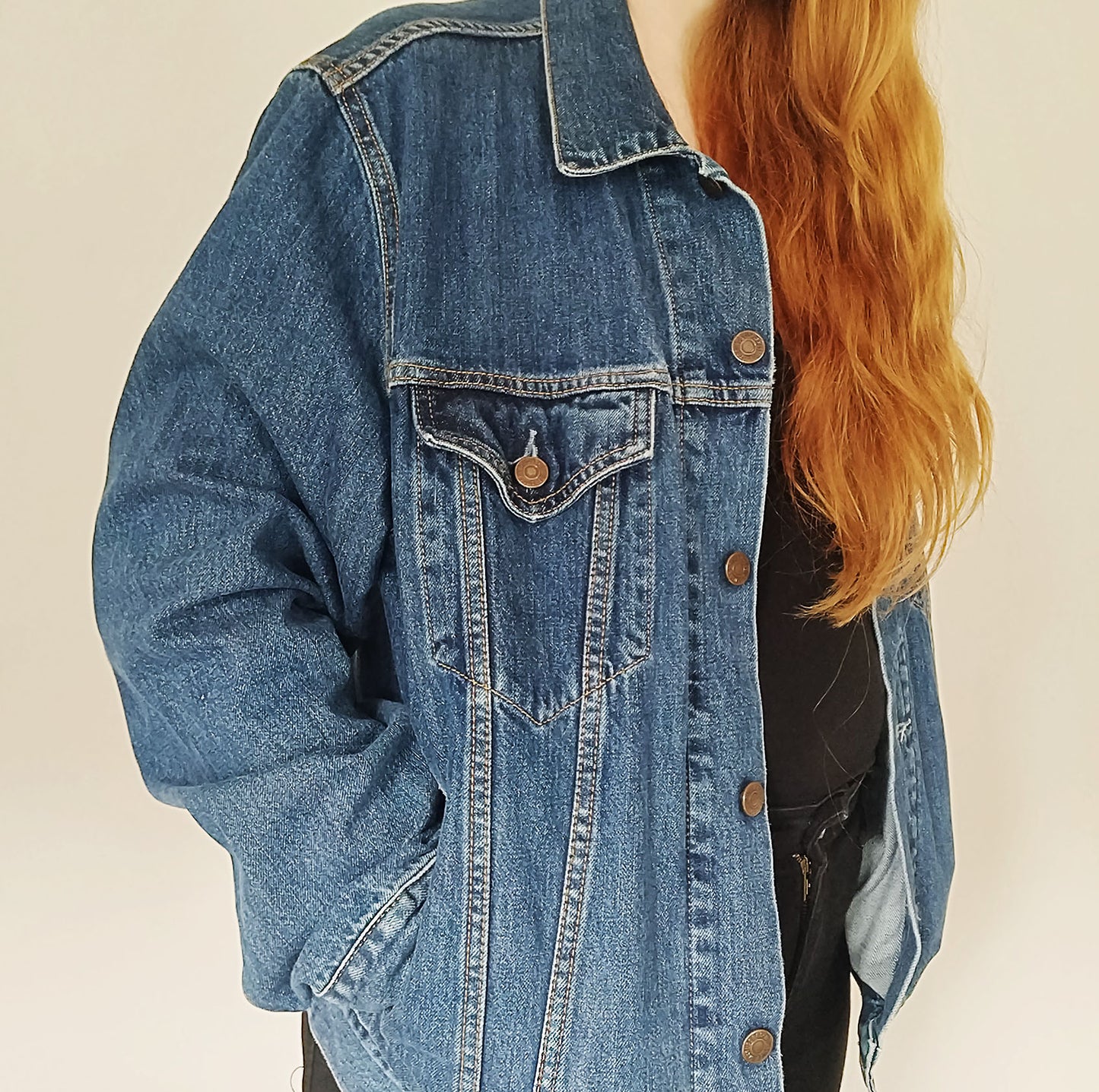 SOLD Cancer Hand Painted One Of A Kind M Denim Jacket