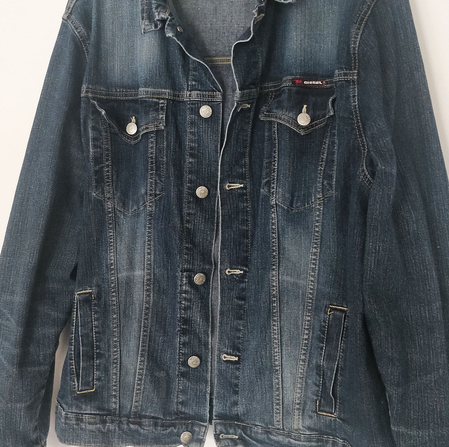 SOLD Aquarius Hand Painted One Of A Kind M Denim Jacket