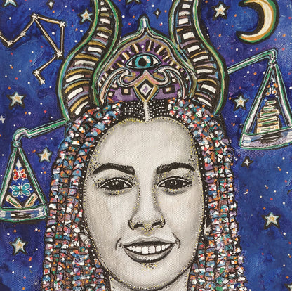 Libra Star Sign Print | A5 & A4 Size or Digital Download