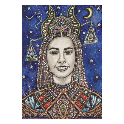 Libra Star Sign Print | A5 & A4 Size or Digital Download
