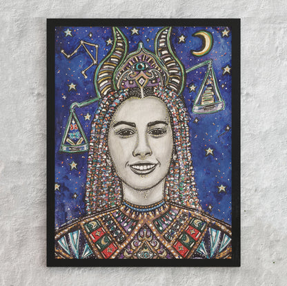 Libra Star Sign Print | A5 & A4 Size or Digital Download
